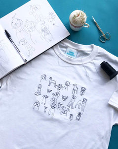 'Doodle Dog' Embroidered Tee