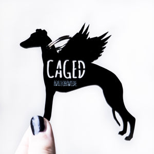 Greyhound Keyring for CAGED Nationwide