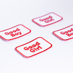 'Good Boy/Girl' Embroidered Badge