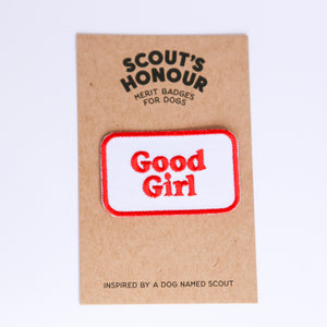 'Good Boy/Girl' Embroidered Badge