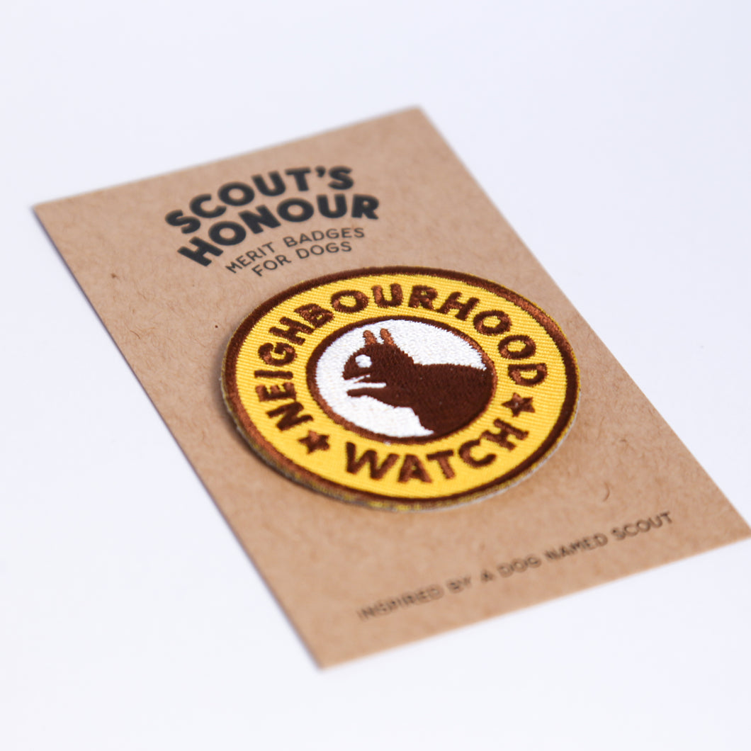 'Neighbourhood Watch' Embroidered Badge