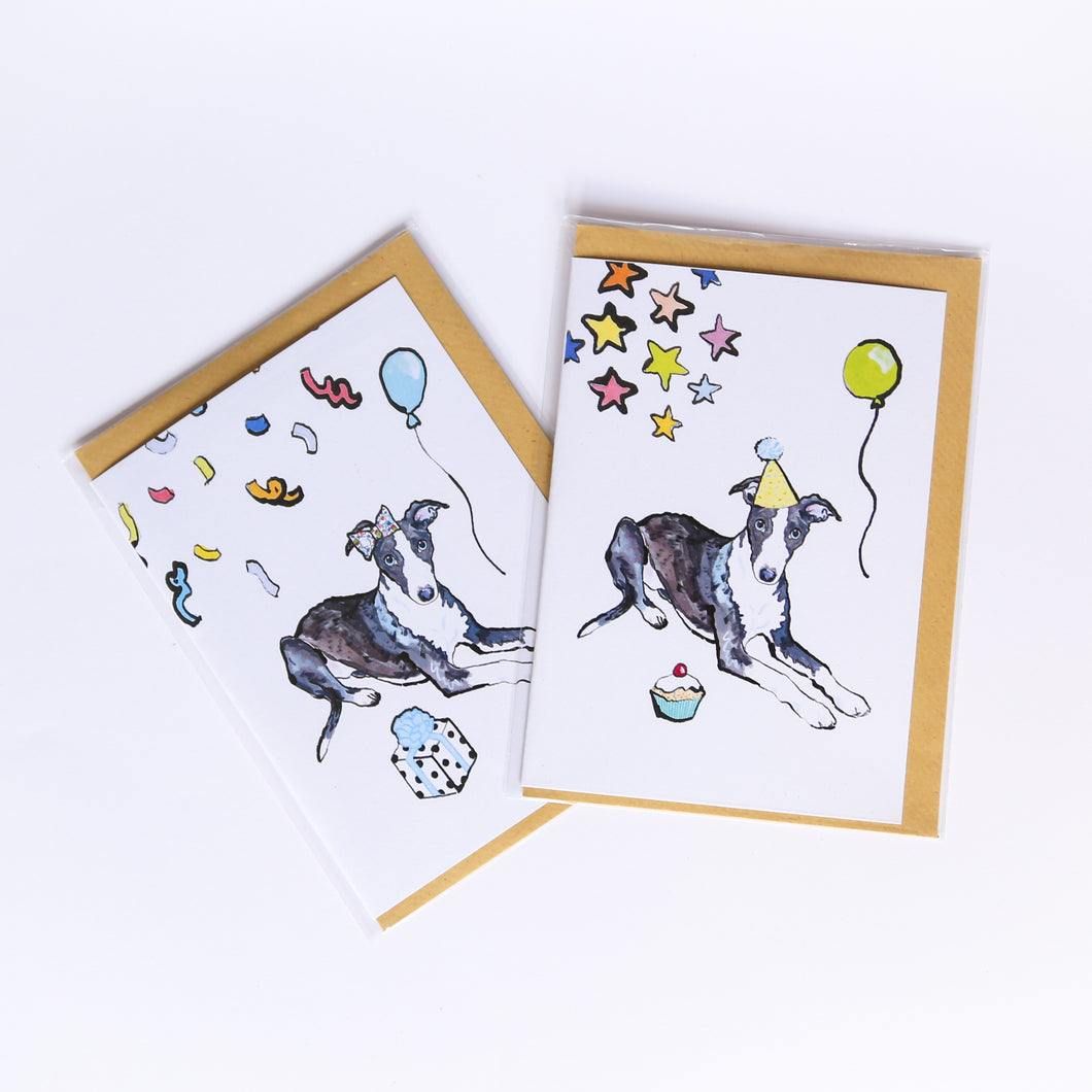 Whippet Birthday Cards