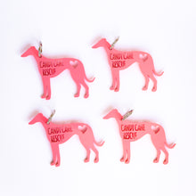Load image into Gallery viewer, Greyhound Keyring for Candy Cane Rescue