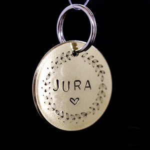 Gold Coin Personalised ID Tag