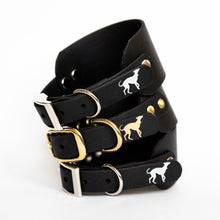 Load image into Gallery viewer, Essential Black &amp; Silver Hound Collar